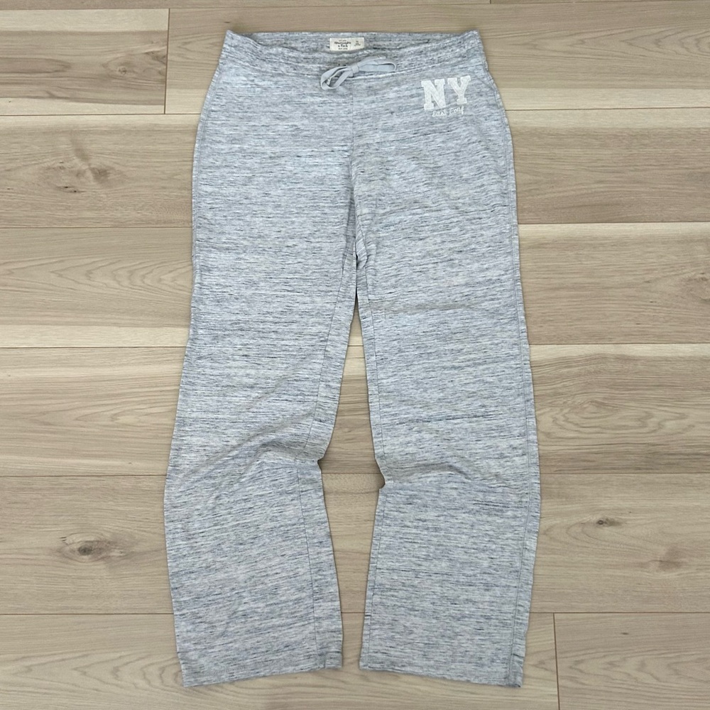 gray abercrombie and fitch ny east coast pants